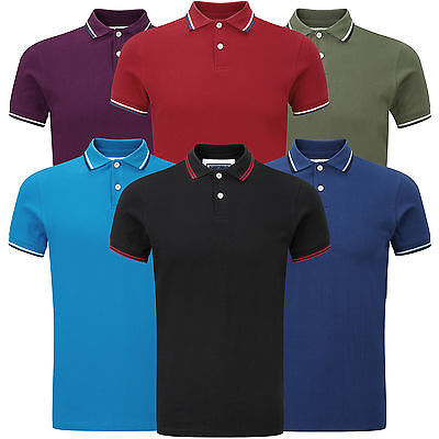 men cotton pique polo shirt